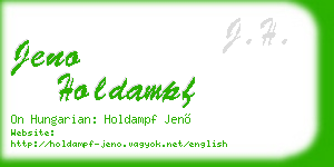 jeno holdampf business card